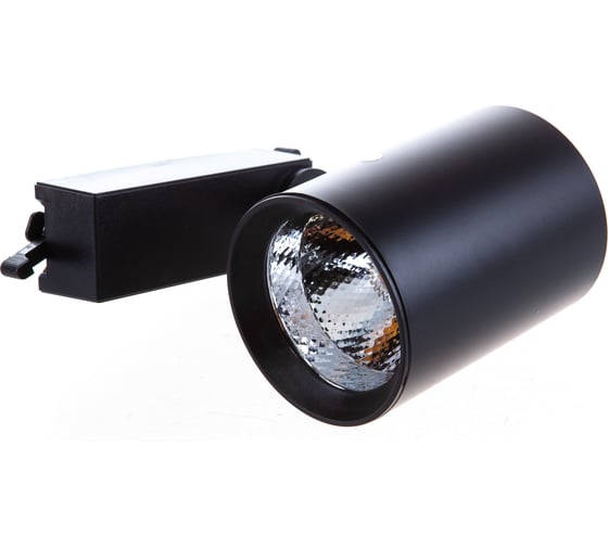 Трековый светодиодный  светильник General Lighting Systems 20 Вт 1 фаза  IP20, 85х105х145мм, GTR-20-1-IP20-B черный 580024