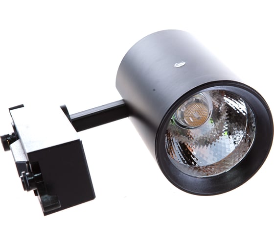 Трековый светодиодный  светильник General Lighting Systems 20 Вт 1 фаза  IP20, 85х105х145мм, GTR-20-1-IP20-B черный 580024