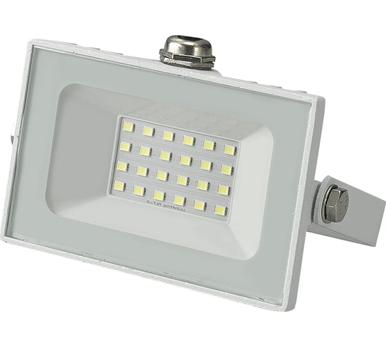 Светодиодный прожектор General Lighting Systems 20Вт 1550Лм 6500К Холодный белый свет IP65 Белый GTAB-20BT-IP65-6500-W 403125 1