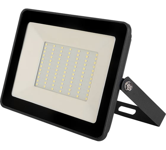Светодиодный прожектор General Lighting Systems 100Вт 6850Лм 6500К Холодный белый свет IP65 Черный GTAB-100BT-IP65-6500 403114