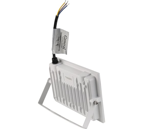 Светодиодный прожектор General Lighting Systems 70Вт 5150Лм 6500К Холодный белый свет IP65 Белый GTAB-70BT-IP65-6500-W 403128