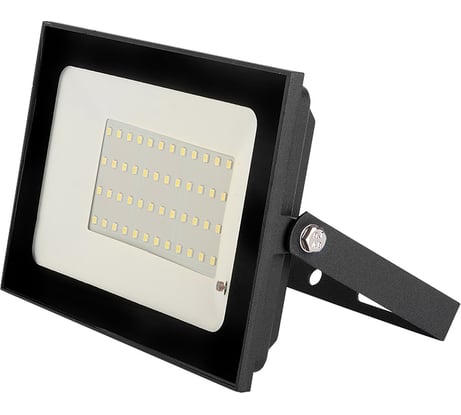 Светодиодный прожектор с микроволновым датчиком General Lighting Systems 50Вт 2310Лм 6500К Холодный белый свет IP65 Черный GTAB-50-IP65-6500-S 403700