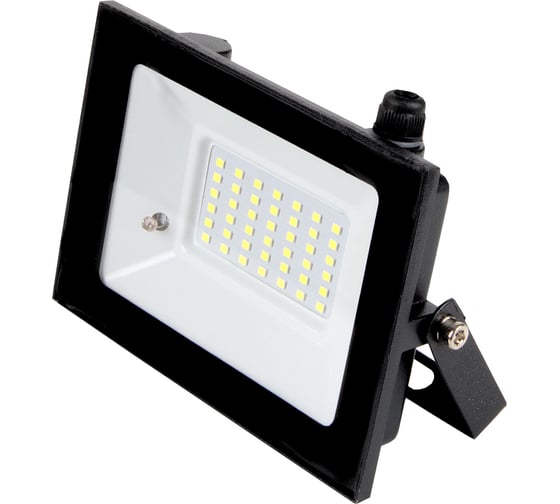 Светодиодный прожектор с микроволновым датчиком General Lighting Systems 50Вт 2310Лм 6500К Холодный белый свет IP65 Черный GTAB-50-IP65-6500-S 403700