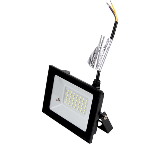 Светодиодный прожектор с микроволновым датчиком General Lighting Systems 50Вт 2310Лм 6500К Холодный белый свет IP65 Черный GTAB-50-IP65-6500-S 403700