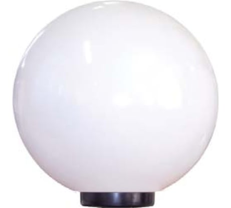 Светильник ЭЛЕТЕХ Шар 400 Б НТУ 06-100-01 опал IP55, корпус плоский черный ф60 ИУ 1030480231