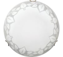 Светильник ЭЛЕТЕХ Симфония, 400, НПБ, 01-2х60-135, М12, ИУ, матовый белый/клипсы золото 1005204206