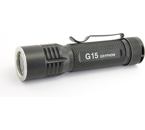 Фонарь ЯРКИЙ ЛУЧ G15 v.2Gryphon CREE XM-L2 max700лм, 4реж., IPX7, акк 18650 2600mAh 4606400106050 1