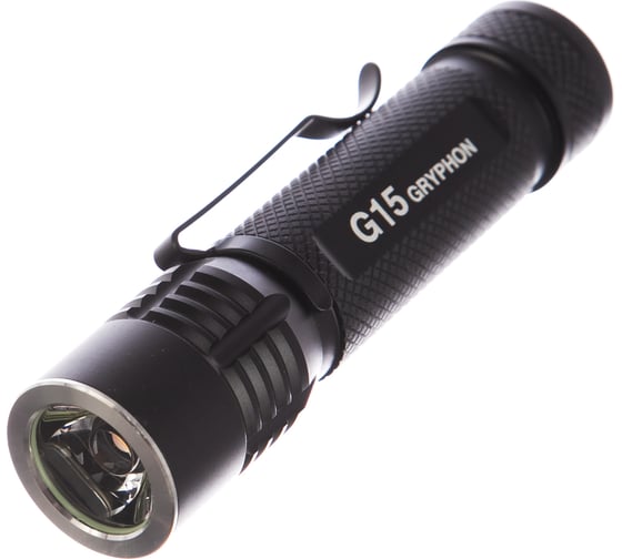 Фонарь ЯРКИЙ ЛУЧ G15 v.2Gryphon CREE XM-L2 max700лм, 4реж., IPX7, акк 18650 2600mAh 4606400106050
