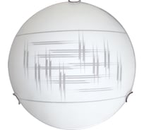 Светильник ЭЛЕТЕХ Элегант 300, НПБ 01-60-125 М02, матовый белый, хром, 1005204228