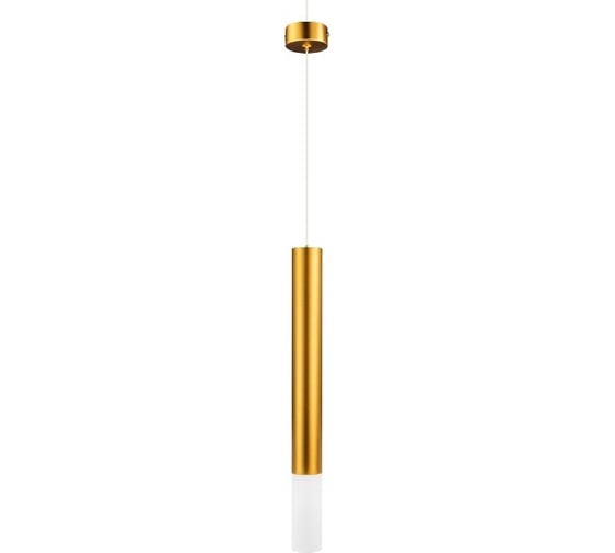 Светодиодный светильник FIBERLI Icicle-440-GN подвес, 6Вт, 510Lm, 4000К, 24, золотой, 40x400мм, кабель 2м 12110601