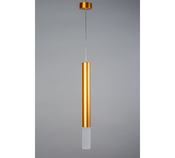 Светодиодный светильник FIBERLI Icicle-440-GN подвес, 6Вт, 510Lm, 4000К, 24, золотой, 40x400мм, кабель 2м 12110601