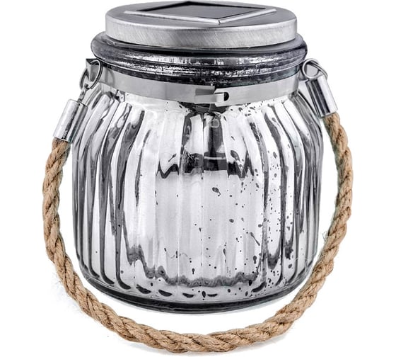 Садовый светильник Uniel USL-M-211/GN120 SILVER JAR на солнечной батарее UL-00003209