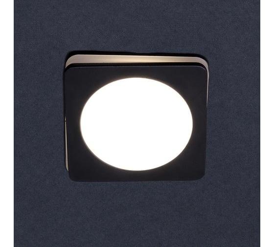 Светильник светодиодный встраиваемый General Lighting Systems 7Вт, 620Лм, 6500К, Холодный белый свет, Квадрат, Черный GLP-DECO-S2-7BT-IP40-4-BL 412376