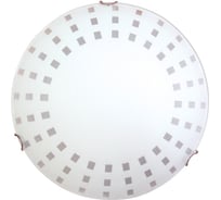 Светильник ЭЛЕТЕХ Лучи 300, LED, 12, M02, матовый белый/клипсы хром, 12Вт, 6000К, IP20, светодиодный 1030450183