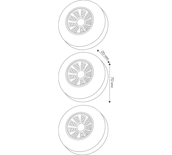 Светодиодный фонарь-подсветка REV, самоклеящийся, Pushlight, 3Pack, слоновая кость 3Вт, 3хААА, IP44 29101 5