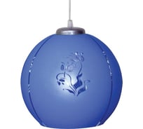 Светильник ЭЛЕТЕХ Крокус сфера, НСБ, 72-60, М50, голубой матовый, шнур прозрачный 1005251239