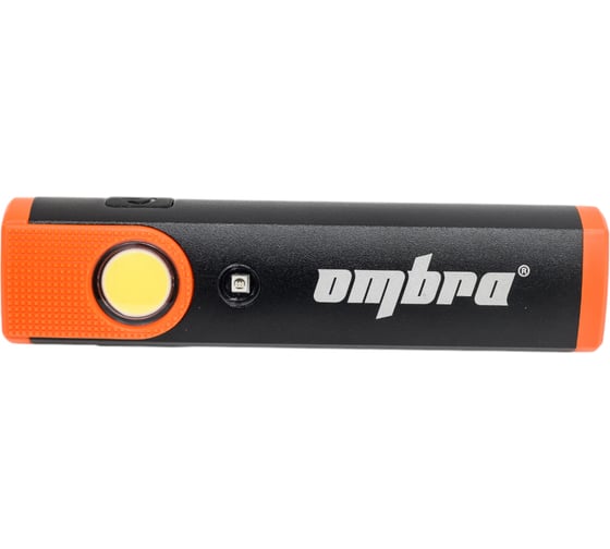 Фонарь светодиодный Ombra A90070 аккумуляторный, карманный, со световым пучком 300+100 Лм + УФ светодиод 059114