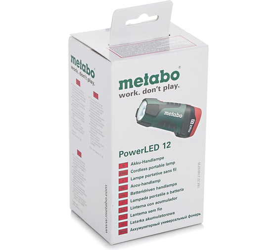 Аккумуляторный фонарь Metabo PowerLED 12 600036000
