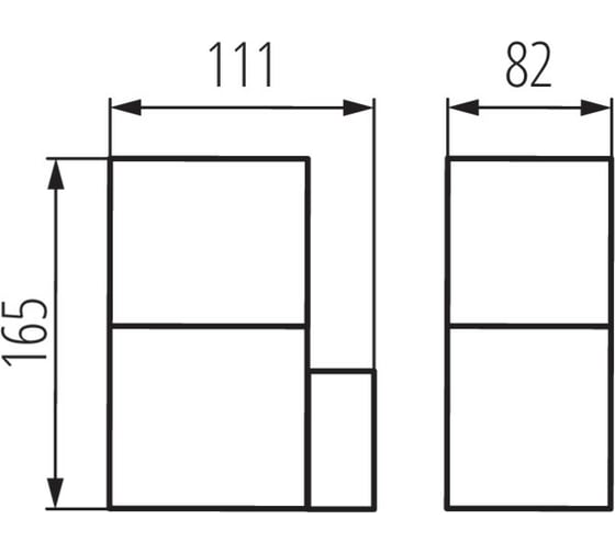 Фасадный светильник KANLUX VADRA 16L-UP 29010