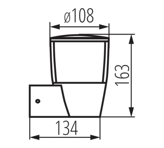 Фасадный светильник KANLUX SORTA 16L-UP 25680