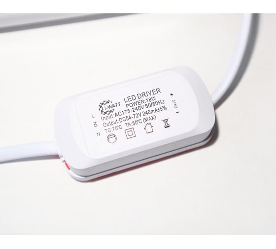 Светильник накладной I-WATT LED 24Вт 6400К 2400Лм 175-240V i-16110
