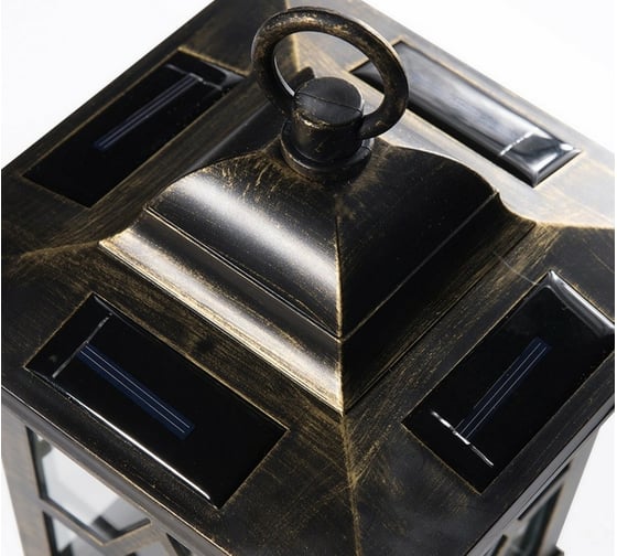 Садовый светильник Uniel USL-S-180/PT220, на солнечной батарее, Bronze lantern, 10227