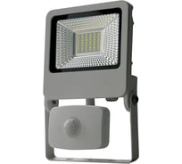 Светодиодный прожектор с датчиком движения и освещенности Uniel ULF-F37-30W/NW, SENSOR, IP54, SILVER UL-00003478
