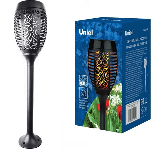 Садовый светильник Uniel USL-S-183/PM490, SMALL TORCH, на солнечной батарее UL-00004281