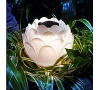 Светильник садовый REXANT Лотос, 3000К, 15см, встроенный аккумулятор, солнечная панель, коллекция Пекин 602-2431