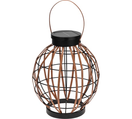 Светильник садовый REXANT Бамбук, 29см, 3000К, встроенный аккумулятор, солнечная панель, коллекция Бали 602-2411