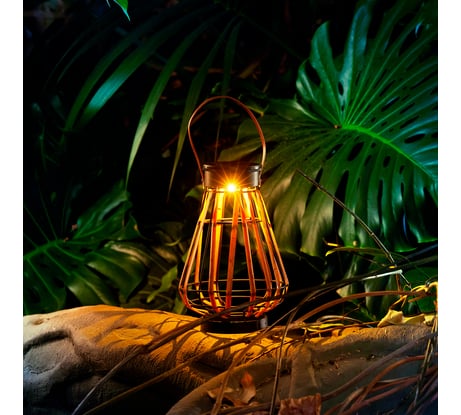 Светильник садовый REXANT Тростник, 22,5см, 3000К, встроенный аккумулятор, солнечная панель, коллекция Бали 602-2409