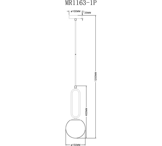 Подвесной светильник MyFar Pierre MR1163-1P