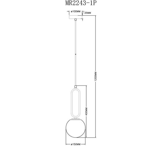 Подвесной светильник MyFar Pierre MR2243-1P
