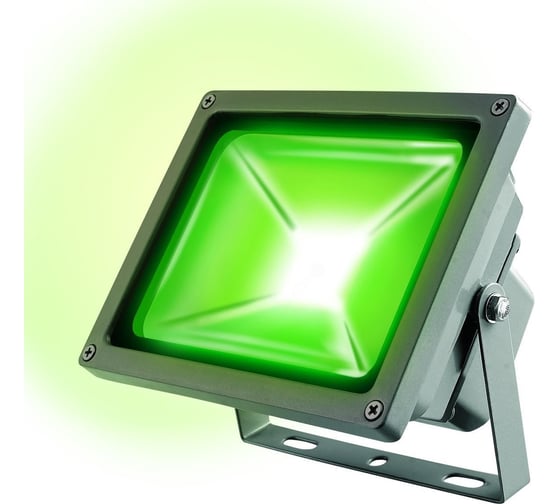 Светодиодный прожектор Uniel, ULF-S01-30W/GREEN, IP65, 110-240В, зеленый свет UL-00001035