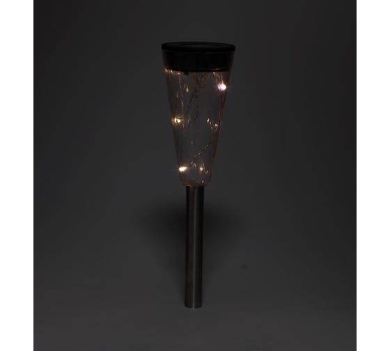 Садовый светильник ЭРА SLSS35GLOW1 на солнечной батарее, сталь, пластик Б0032577