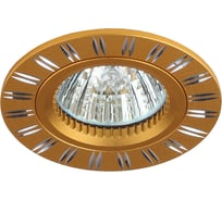 Светильник ЭРА KL33, AL/GD, алюминиевый, MR16,12V/220V, 50W, золото/хром, C0043818