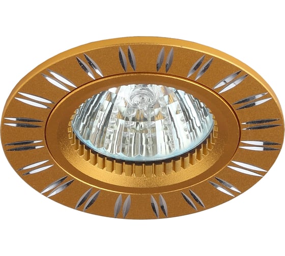 Светильник ЭРА KL33, AL/GD, алюминиевый, MR16,12V/220V, 50W, золото/хром, C0043818 1