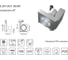 Светильник IMEX 3-х фазный трек c ЭПРА. G12 70W. Silver IL.0011.5914 2