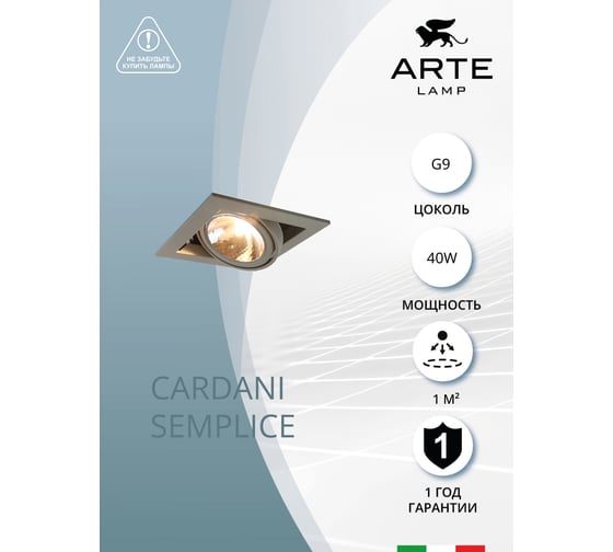 Потолочный светильник Arte Lamp A5949PL-1GY