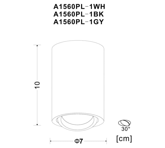 Потолочный светильник Arte Lamp A1560PL-1GY