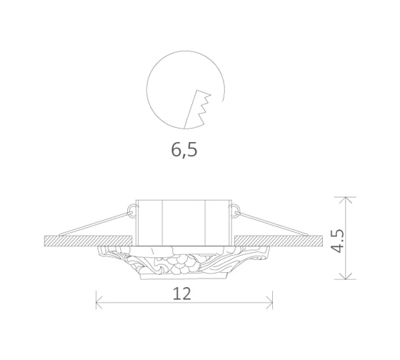 Потолочный светильник Arte Lamp A5285PL-1WG