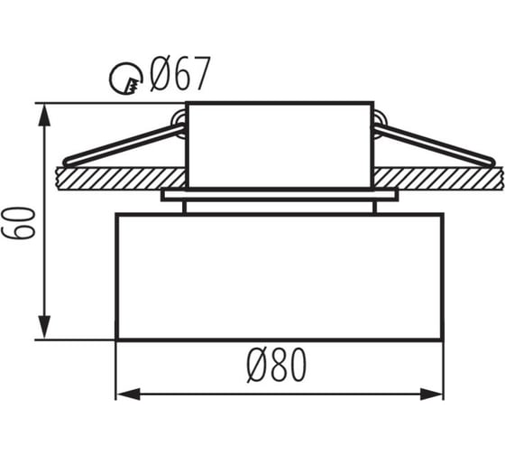 Точечный светильник KANLUX GOVIK DSO-B 29236
