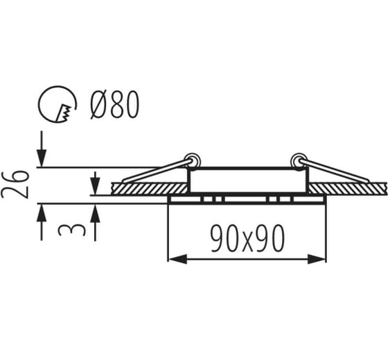 Точечный светильник KANLUX SEIDY CT-DTL50-B 18289