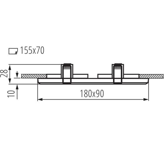 Стеклянный точечный светильник KANLUX MORTA CT-DSL250-SR 19362