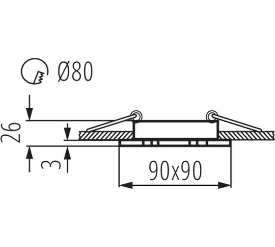 Точечный светильник KANLUX SEIDY CT-DTL50-AL 18281