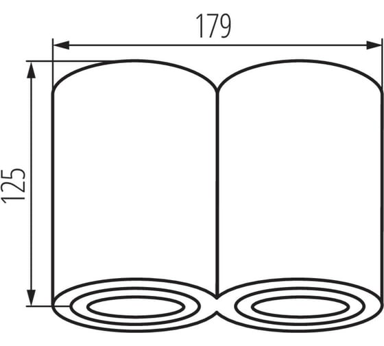 Точечный накладной светильник KANLUX BORD DLP-250-B 22555