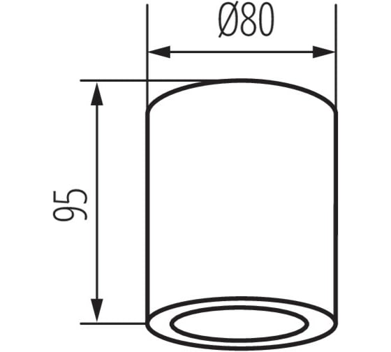 Влагозащищенный точечный накладной светильник KANLUX SANI IP44 DSO-B 29240