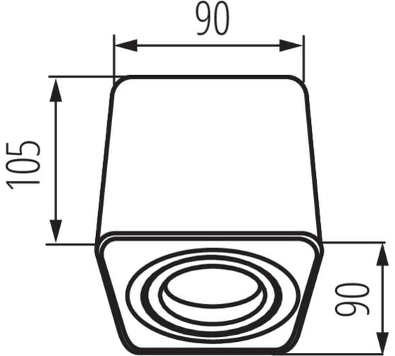 Точечный накладной светильник KANLUX TOLEO DTL50-W 26114