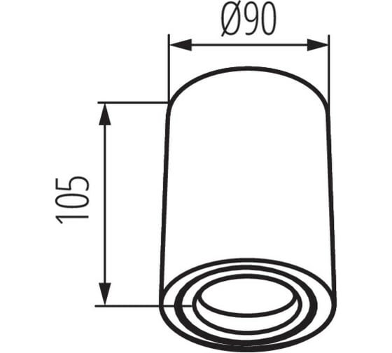 Накладной точечный светильник KANLUX TOLEO DTO50-B 26110