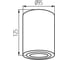 Накладной точечный светильник KANLUX BORD DLP-50-W 22551 2